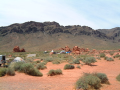 Looking from Camp A to B