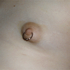 my first nipple piercing, the left one