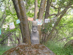 Moa Man and Prayer Flags