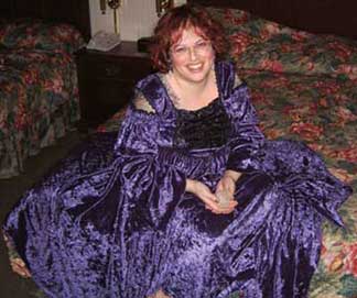 Purple Velvet Dress